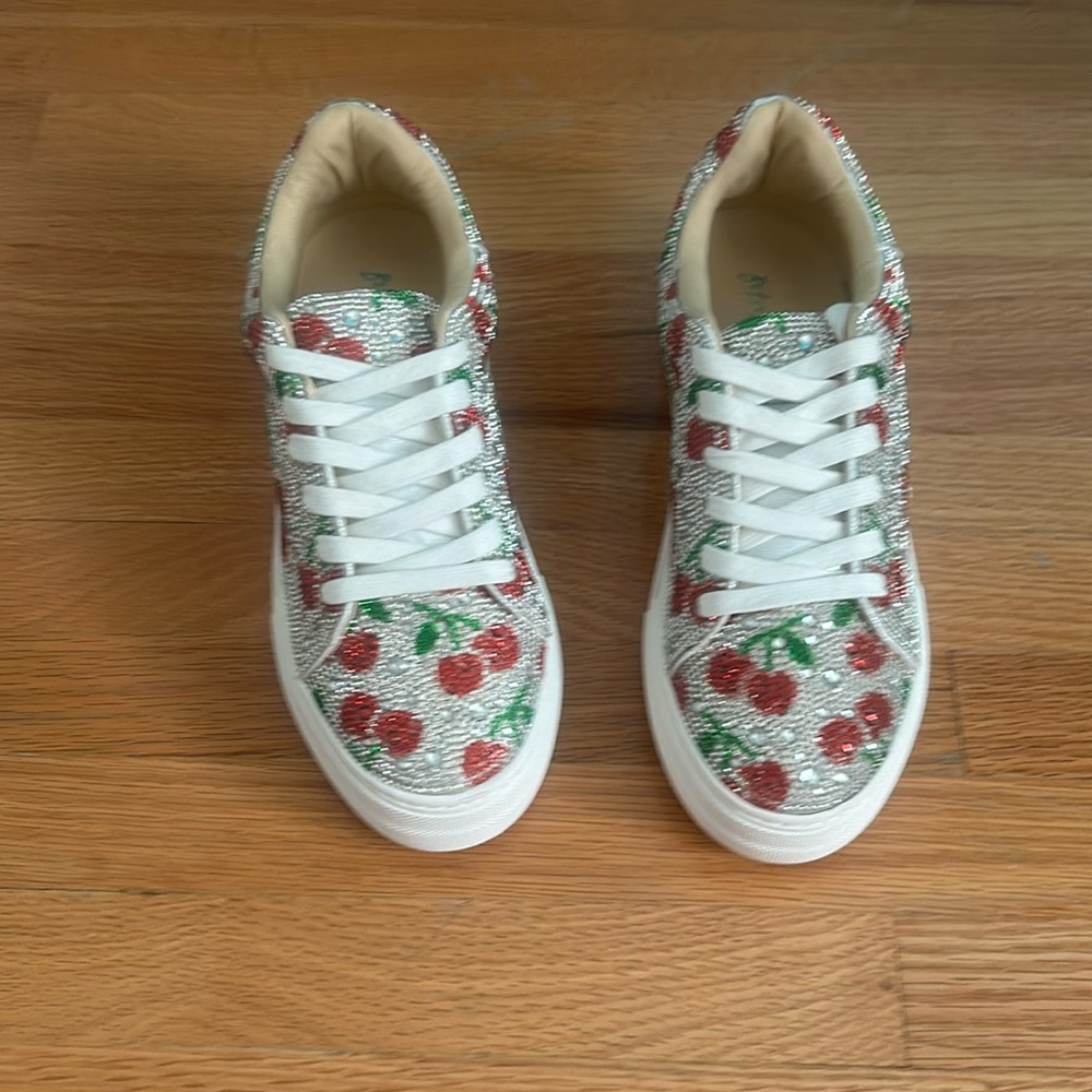 Betsy Johnson - SIDNY Rhinestone Sneakers size 8